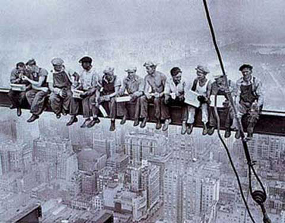 New York - Poster - Lunchtime, Men On Girder New York