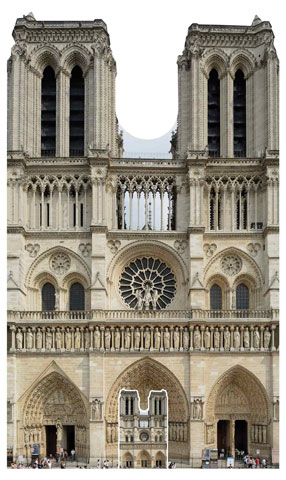 Paris - Pappaufsteller - Notre-Dame