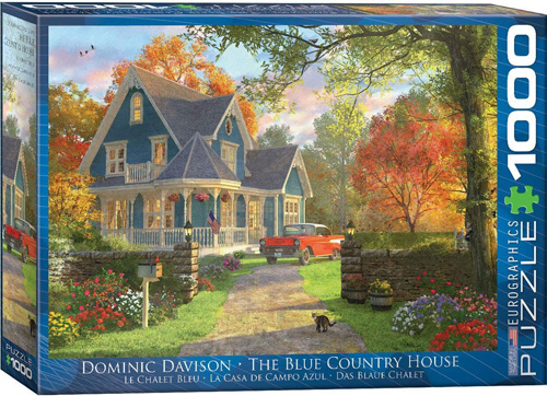 1000 Teile Puzzle - Puzzle - Das romantische blaue Landhaus von Dominic Davison