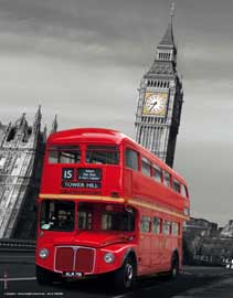 Poster - Citylights - London Red Bus