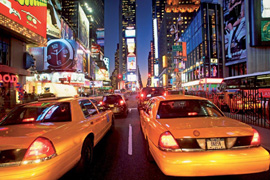Poster - New York Times Sq. Taxi