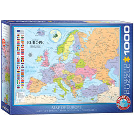 1000 Teile Puzzle Landkarte von Europa