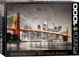 1000 Teile Puzzle New York City Brooklyn Bridge